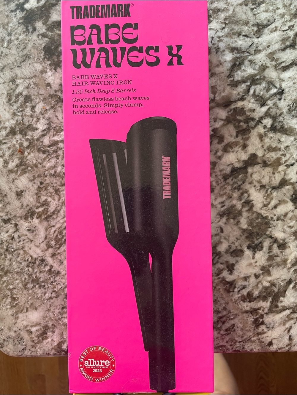 Trademark Babe Waves X Hair Waving Iron in Hot Pink
